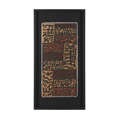 Mercana - Mud Cloth Tapestry I by Mercana Studio a Hand Embellished Framed Art Print Matted under Glass - 15689 view 1