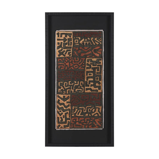 Mercana - Mud Cloth Tapestry I by Mercana Studio a Hand Embellished Framed Art Print Matted under Glass - 15689 view 1