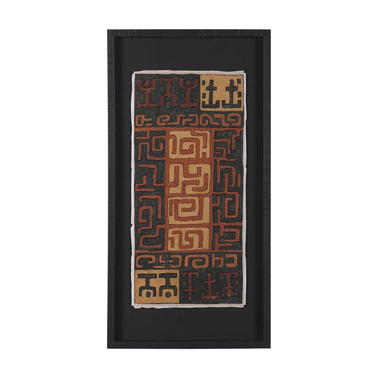 Mercana - Mud Cloth Tapestry II by Mercana Studio a Hand Embellished Framed Art Print Matted under Glass - 15690 view 1