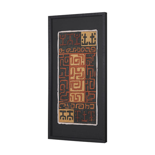 Mercana - Mud Cloth Tapestry II by Mercana Studio a Hand Embellished Framed Art Print Matted under Glass - 15690 view 2