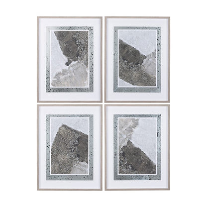 Mercana - Mudslide I by Mercana Studio a Hand Embellished Textured Framed Art Print Matted under Glass - 14238 view 8
