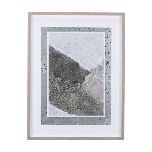 Mercana - Mudslide II by Mercana Studio a Hand Embellished Textured Framed Art Print Matted under Glass - 14239 view 1
