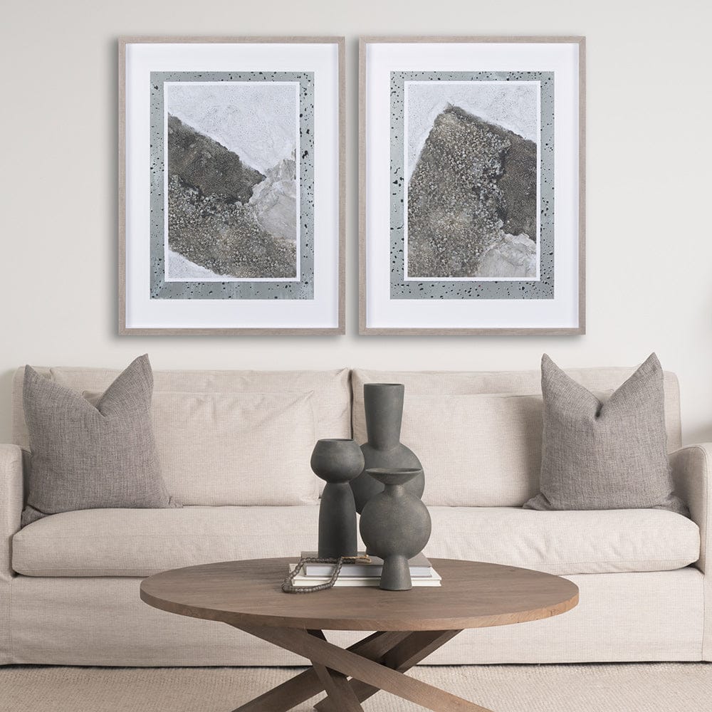 Mercana - Mudslide II by Mercana Studio a Hand Embellished Textured Framed Art Print Matted under Glass - 14239 view 9