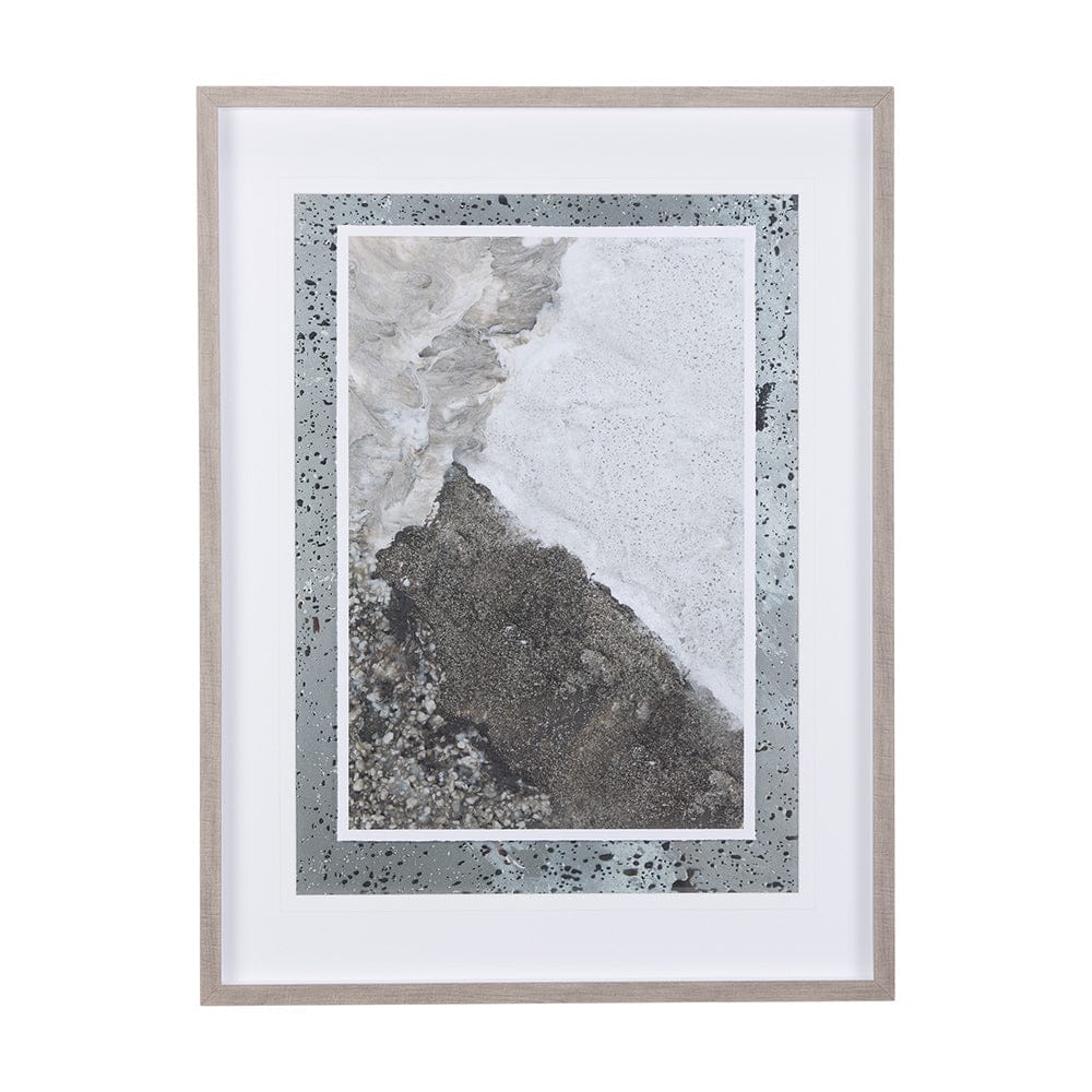 Mercana - Mudslide IV by Mercana Studio a Hand Embellished Textured Framed Art Print Matted under Glass - 14241 view 1