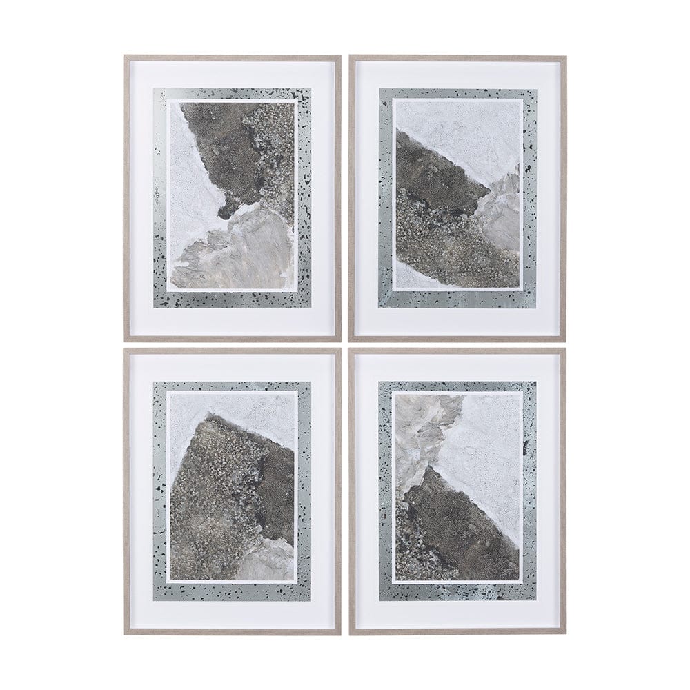 Mercana - Mudslide IV by Mercana Studio a Hand Embellished Textured Framed Art Print Matted under Glass - 14241 view 8