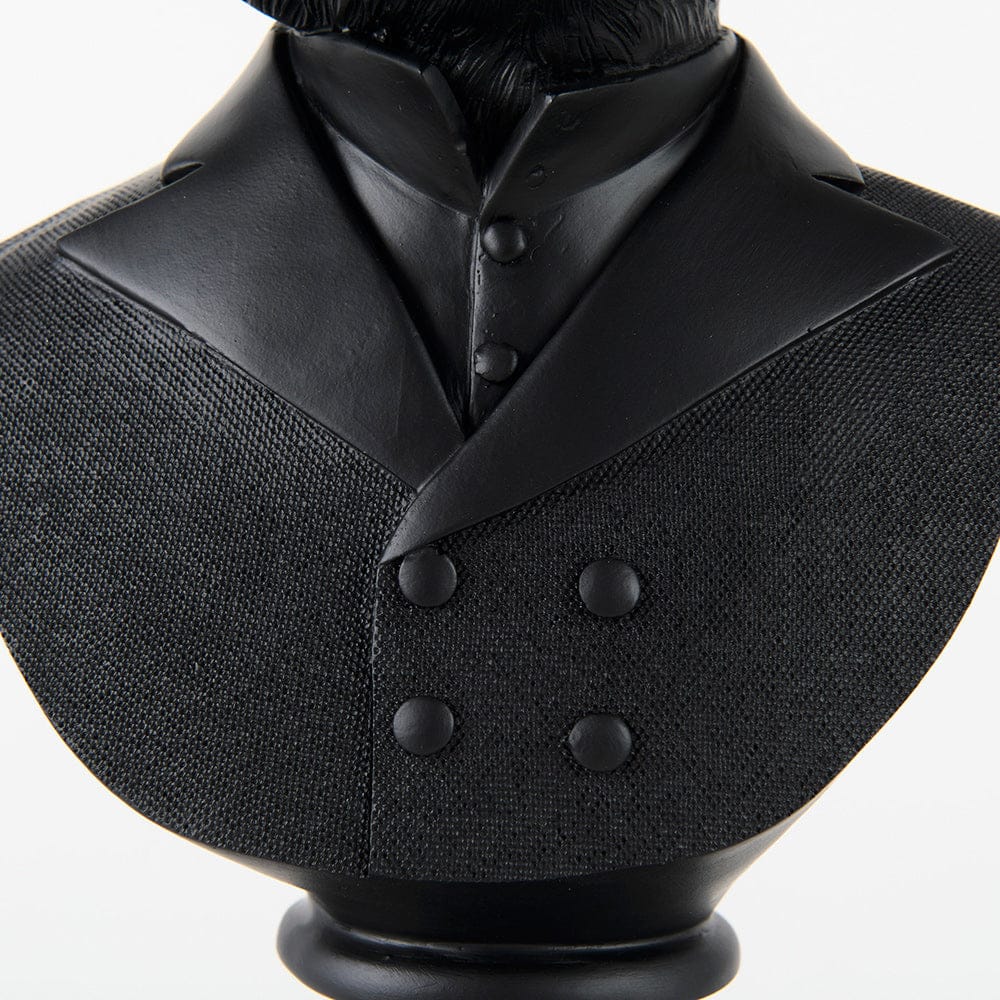 Mercana - Murray 6.0L x 4.5W x 13.0H Black Painted Resin Fox in a Suit Bust - 69287 view 7