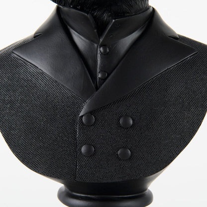 Mercana - Murray 6.0L x 4.5W x 13.0H Black Painted Resin Fox in a Suit Bust - 69287 view 7