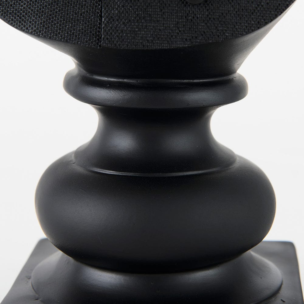 Mercana - Murray 6.0L x 4.5W x 13.0H Black Painted Resin Fox in a Suit Bust - 69287 view 8