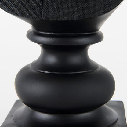 Mercana - Murray 6.0L x 4.5W x 13.0H Black Painted Resin Fox in a Suit Bust - 69287 view 8
