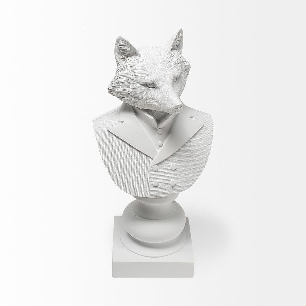 Mercana - Murray 6L x 5W White Resin Business Fox - 57900 view 2
