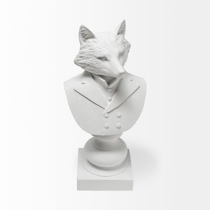 Mercana - Murray 6L x 5W White Resin Business Fox - 57900 view 2