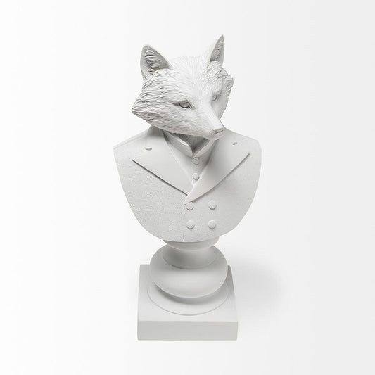 Mercana - Murray 6L x 5W White Resin Business Fox - 57900 view 2