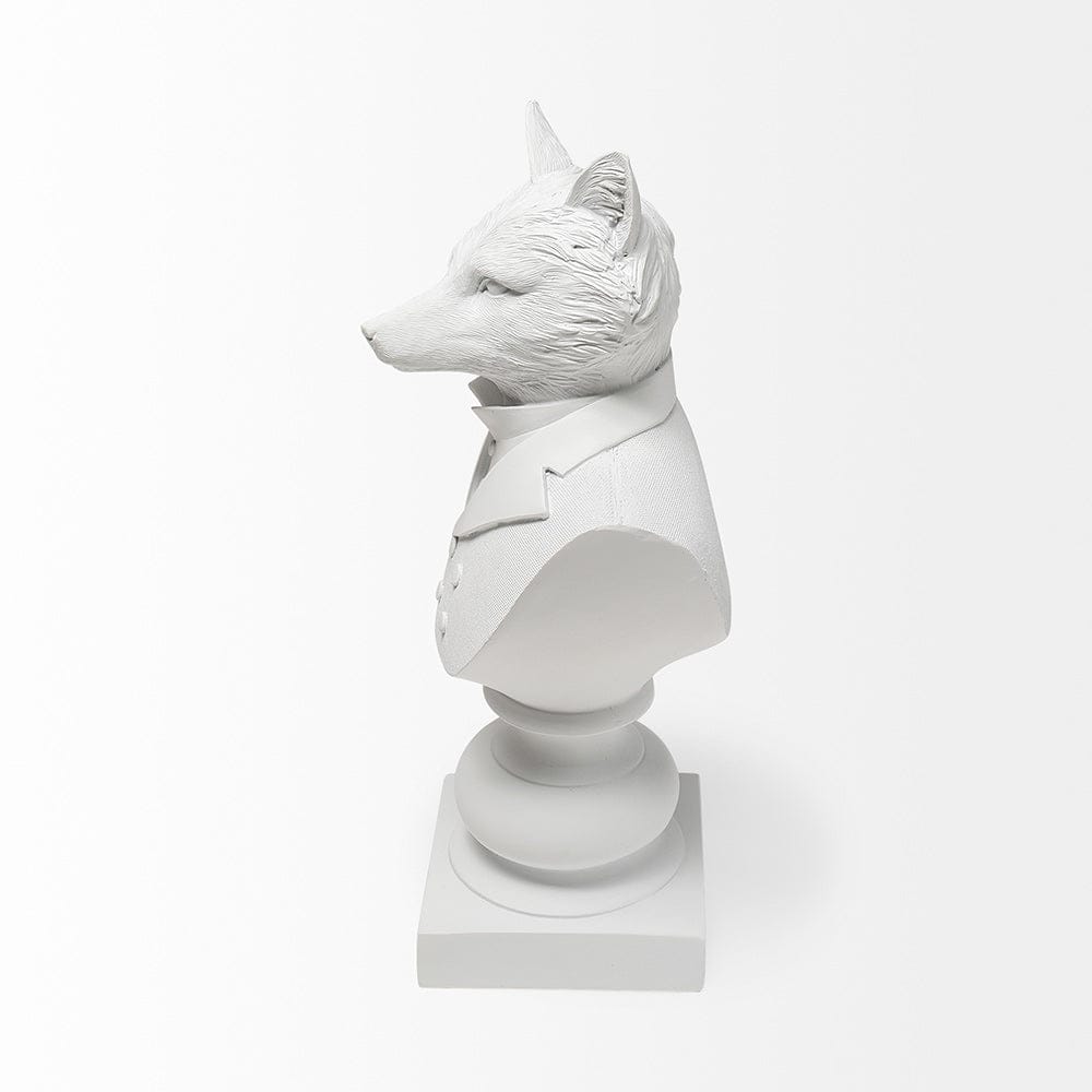Mercana - Murray 6L x 5W White Resin Business Fox - 57900 view 3