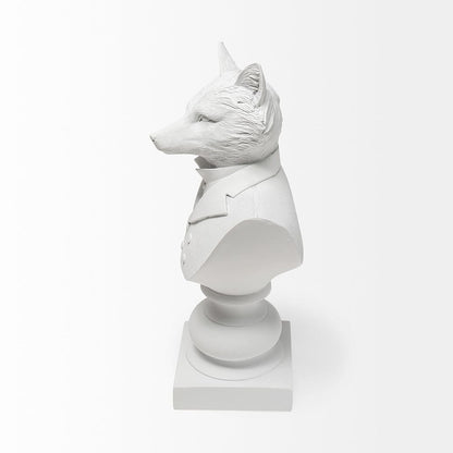 Mercana - Murray 6L x 5W White Resin Business Fox - 57900 view 3