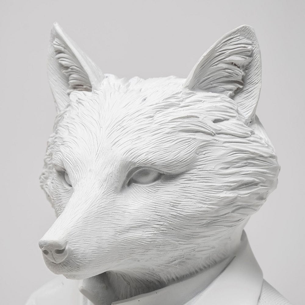 Mercana - Murray 6L x 5W White Resin Business Fox - 57900 view 6