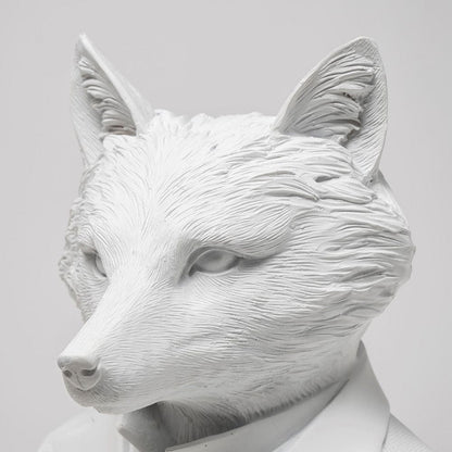 Mercana - Murray 6L x 5W White Resin Business Fox - 57900 view 6