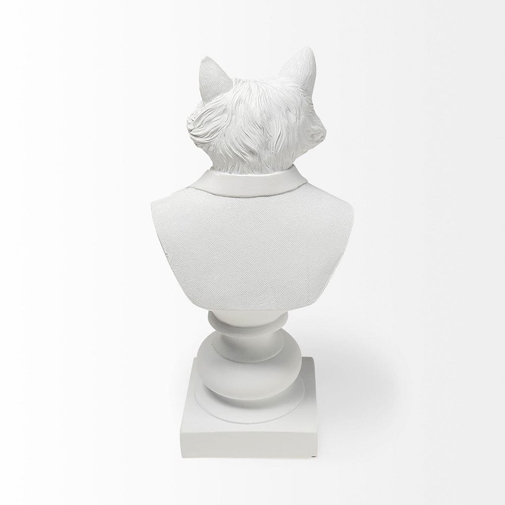 Mercana - Murray 6L x 5W White Resin Business Fox - 57900 view 9