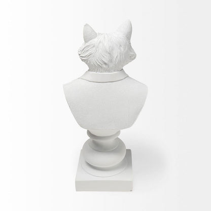 Mercana - Murray 6L x 5W White Resin Business Fox - 57900 view 9