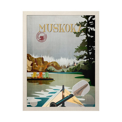 Mercana - Muskoka Go Canada L by Mercana Studio a Hand Embellished Decograph Framed Art Print - 14402 view 1