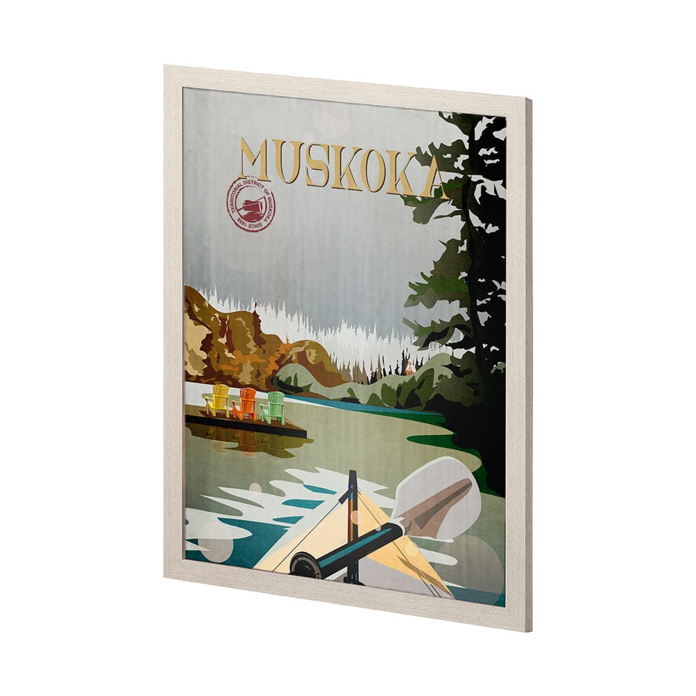 Mercana - Muskoka Go Canada L by Mercana Studio a Hand Embellished Decograph Framed Art Print - 14402 view 2
