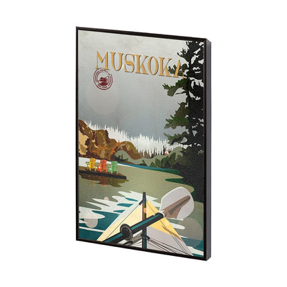 Mercana - Muskoka Go Canada SM by Mercana Studio a Hand Embellished Decograph Framed Art Print - 14401 view 2