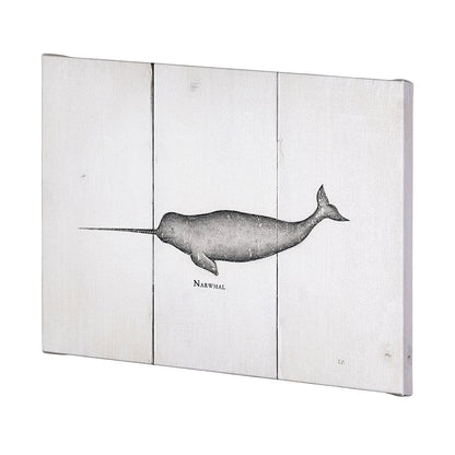 Mercana - Narwhal by Mercana Studio a Hand Embellished Textured Canvas - 101865-L view 2