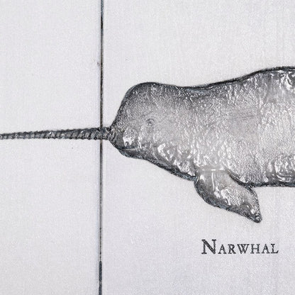 Mercana - Narwhal by Mercana Studio a Hand Embellished Textured Canvas - 101865-L view 3