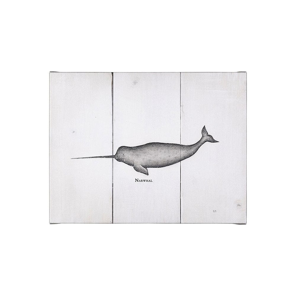 Mercana - Narwhal by Mercana Studio a Hand Embellished Textured Canvas - 101865-S view 1