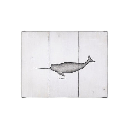 Mercana - Narwhal by Mercana Studio a Hand Embellished Textured Canvas - 101865-S view 1