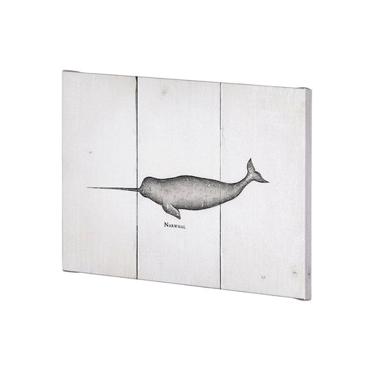 Mercana - Narwhal by Mercana Studio a Hand Embellished Textured Canvas - 101865-S view 2