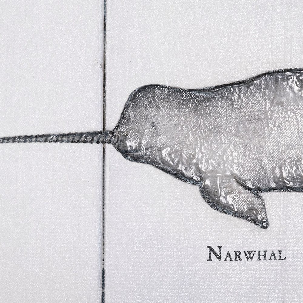 Mercana - Narwhal by Mercana Studio a Hand Embellished Textured Canvas - 101865-S view 3
