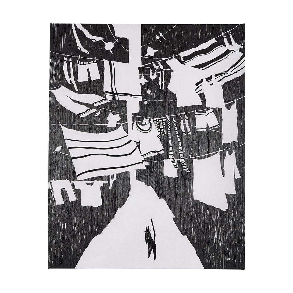 Mercana - National Laundry Day by Mercana Studio a Hand Embellished Textured Canvas - 102440-L view 1
