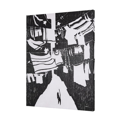 Mercana - National Laundry Day by Mercana Studio a Hand Embellished Textured Canvas - 102440-L view 2