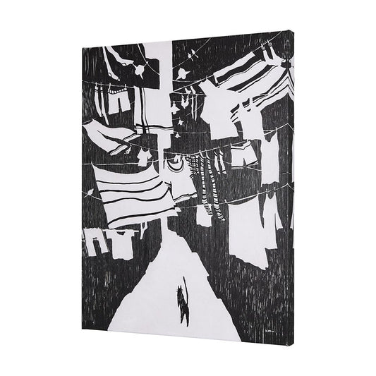 Mercana - National Laundry Day by Mercana Studio a Hand Embellished Textured Canvas - 102440-L view 2