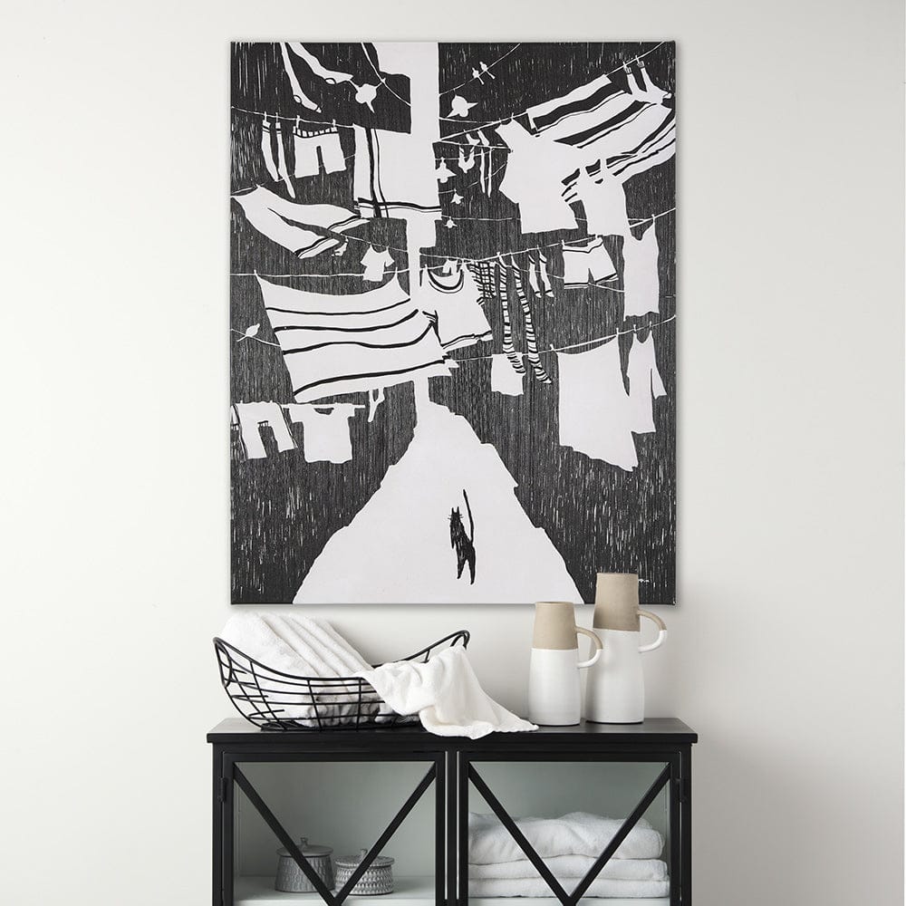 Mercana - National Laundry Day by Mercana Studio a Hand Embellished Textured Canvas - 102440-L view 8