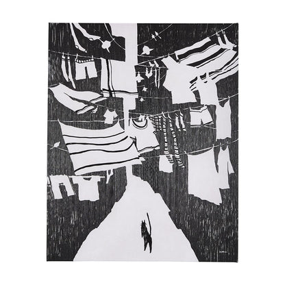 Mercana - National Laundry Day by Mercana Studio a Hand Embellished Textured Canvas - 102440-S view 1