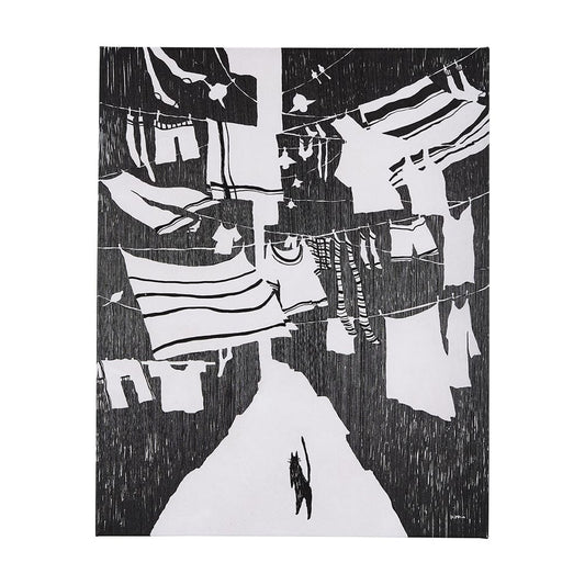 Mercana - National Laundry Day by Mercana Studio a Hand Embellished Textured Canvas - 102440-S view 1