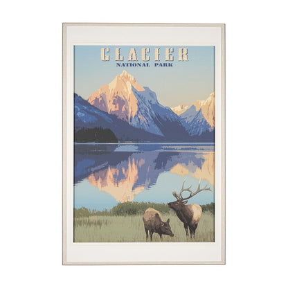 Mercana - National Park - Glacier by Mark Chandon a Framed Art Print Matted under Glass - 15278 view 1