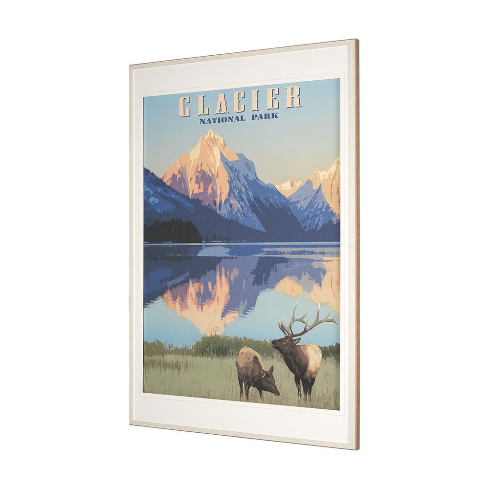 Mercana - National Park - Glacier by Mark Chandon a Framed Art Print Matted under Glass - 15278 view 2