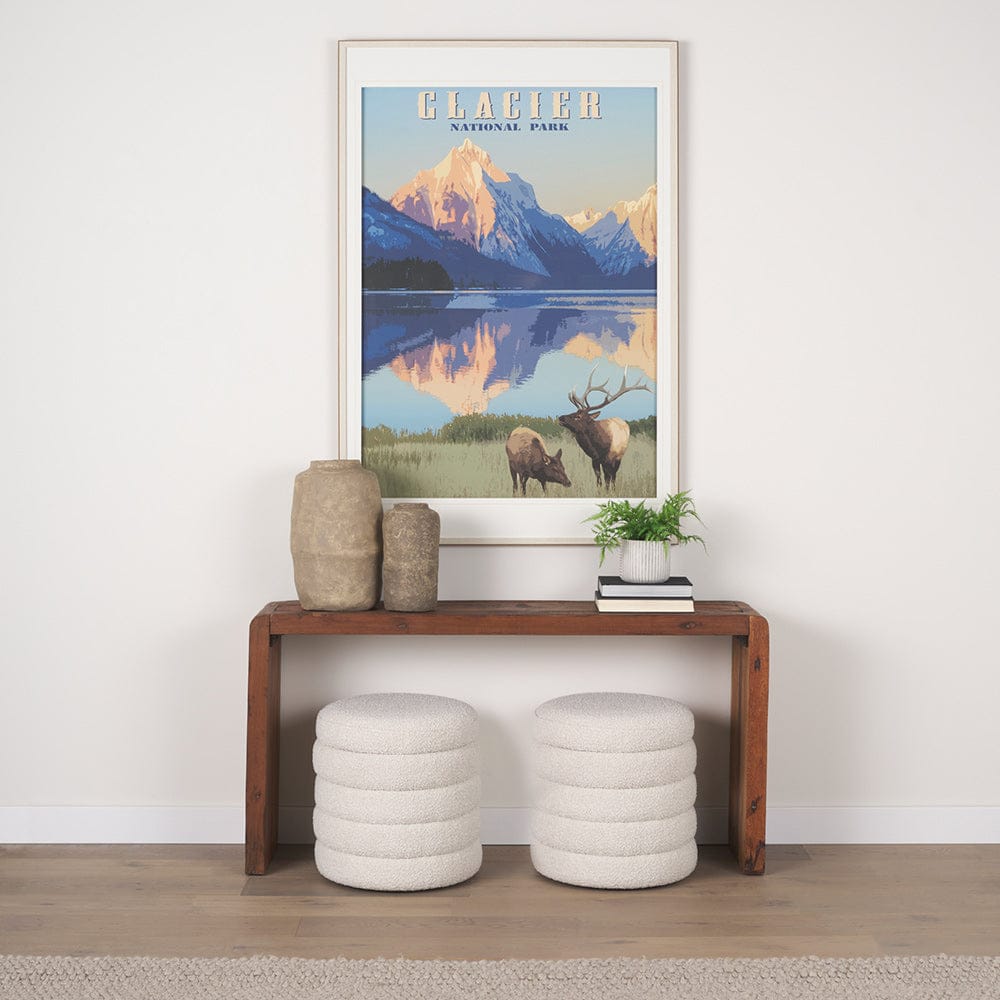 Mercana - National Park - Glacier by Mark Chandon a Framed Art Print Matted under Glass - 15278 view 8