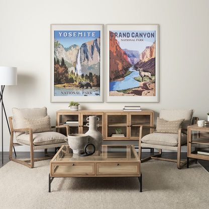 Mercana - National Park -Grand Canyon by Mercana Studio a Framed Art Print Matted under Glass - 14611 view 8