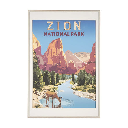 Mercana - National Park - Zion by Mark Chandon a Framed Art Print Matted under Glass - 15277 view 1