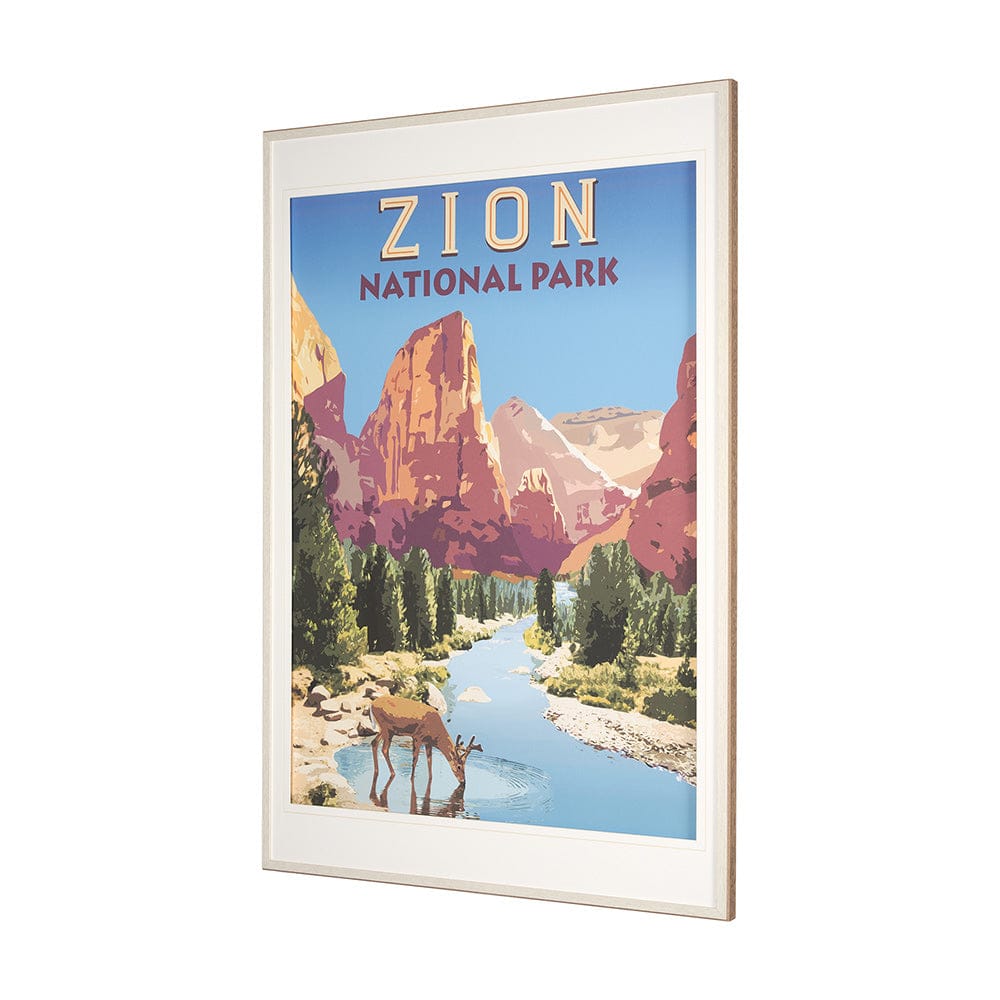 Mercana - National Park - Zion by Mark Chandon a Framed Art Print Matted under Glass - 15277 view 2