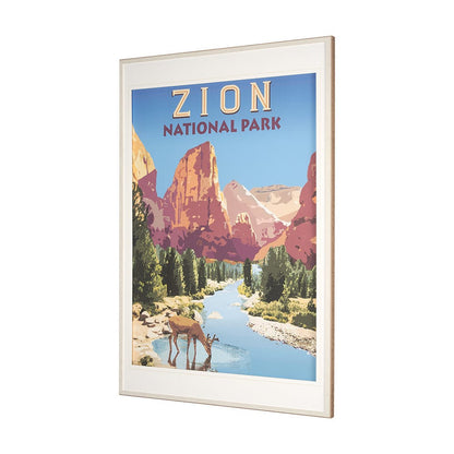 Mercana - National Park - Zion by Mark Chandon a Framed Art Print Matted under Glass - 15277 view 2
