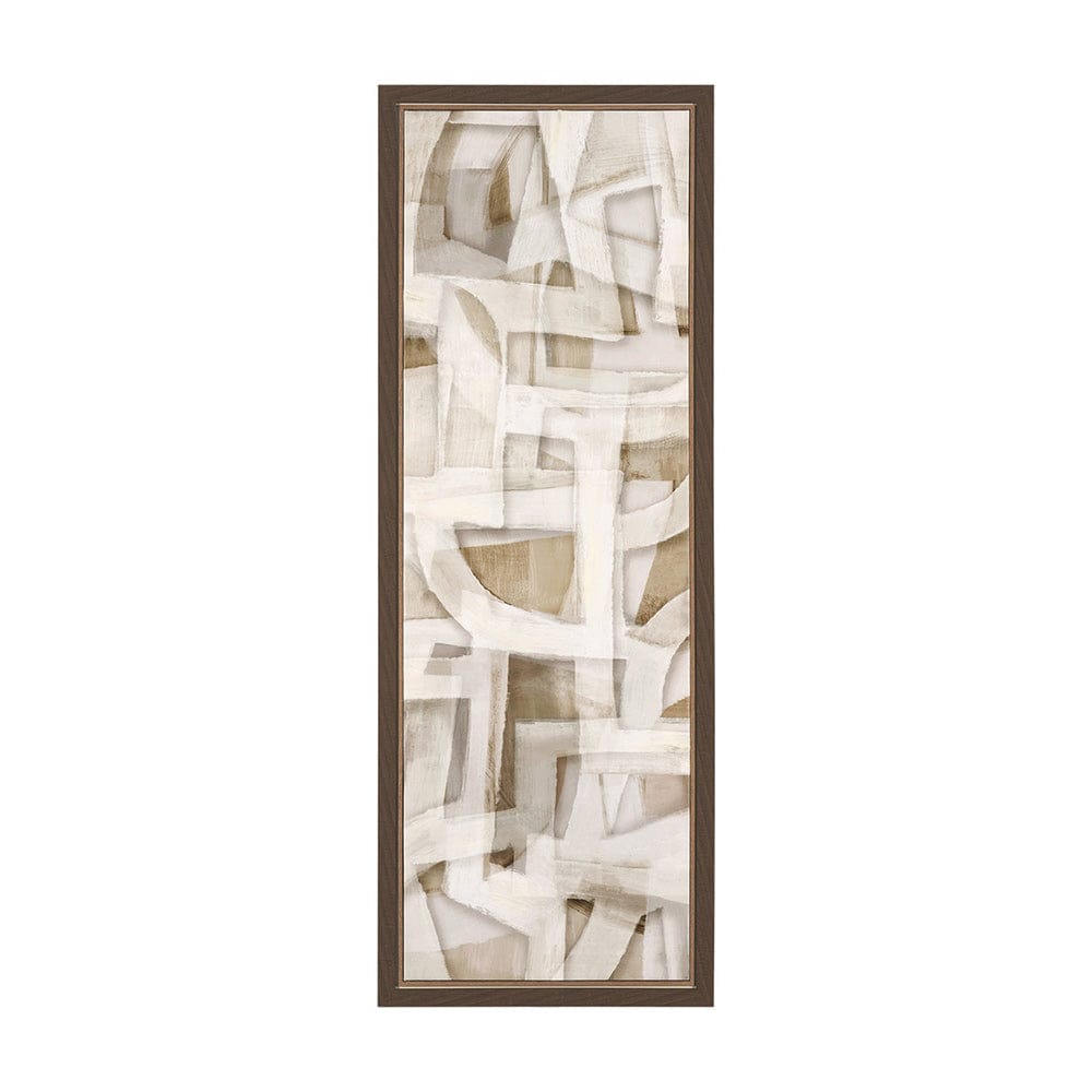 Mercana - Neutral Forms II by Hannah Dawson a Hand Embellished Framed Art Print on Canvas - 102715-FS view 1