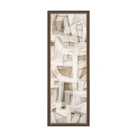Mercana - Neutral Forms II by Hannah Dawson a Hand Embellished Framed Art Print on Canvas - 102715-FS view 1