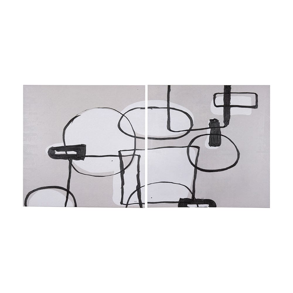 Mercana - Neutral Shapes I by Mercana Studio a Hand Embellished Textured Canvas - 102269-S view 8