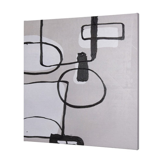 Mercana - Neutral Shapes II by Mercana Studio a Hand Embellished Textured Canvas - 102270-L view 2