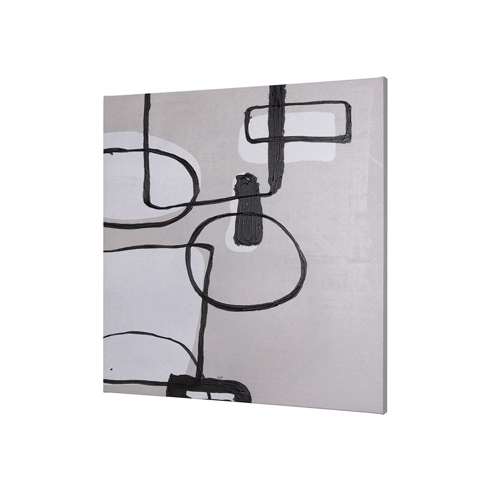 Mercana - Neutral Shapes II by Mercana Studio a Hand Embellished Textured Canvas - 102270-S view 2