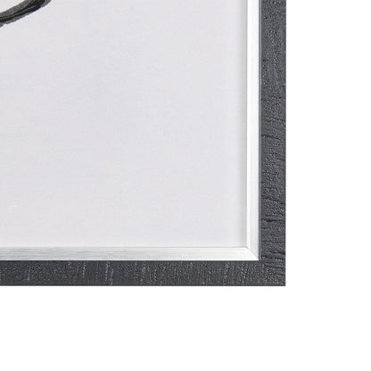 Mercana - Neutral Shapes II by Mercana Studio a Hand Embellished Textured Framed Art Print Matted under Glass - 14413 view 7